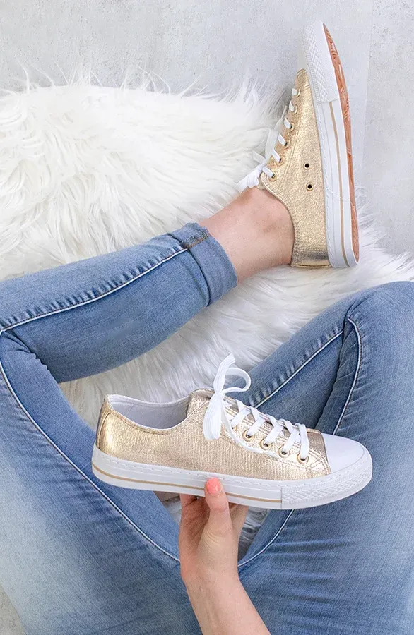 Sneakers Dames Goud